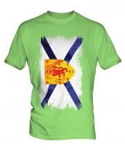 Nova Scotia Grunge Flag Mens T-Shirt