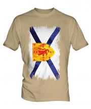 Nova Scotia Grunge Flag Mens T-Shirt