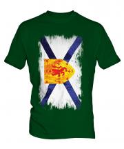 Nova Scotia Grunge Flag Mens T-Shirt