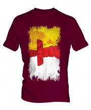 Nunavut Grunge Flag Mens T-Shirt