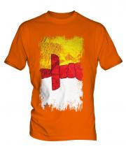 Nunavut Grunge Flag Mens T-Shirt