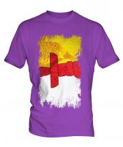 Nunavut Grunge Flag Mens T-Shirt
