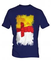 Nunavut Grunge Flag Mens T-Shirt