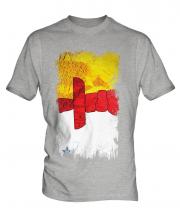 Nunavut Grunge Flag Mens T-Shirt
