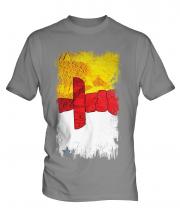 Nunavut Grunge Flag Mens T-Shirt