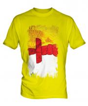 Nunavut Grunge Flag Mens T-Shirt