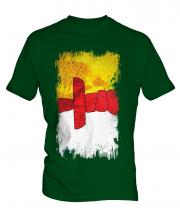 Nunavut Grunge Flag Mens T-Shirt