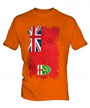 Ontario Grunge Flag Mens T-Shirt