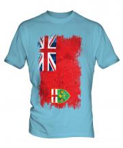 Ontario Grunge Flag Mens T-Shirt