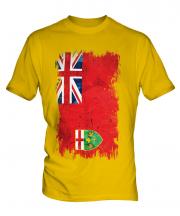 Ontario Grunge Flag Mens T-Shirt