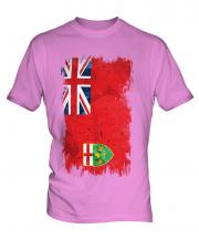 Ontario Grunge Flag Mens T-Shirt