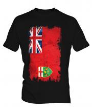 Ontario Grunge Flag Mens T-Shirt