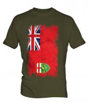 Ontario Grunge Flag Mens T-Shirt