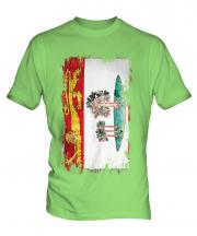 Prince Edward Island Grunge Flag Mens T-Shirt