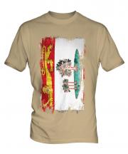 Prince Edward Island Grunge Flag Mens T-Shirt