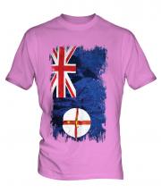 New South Wales Grunge Flag Mens T-Shirt