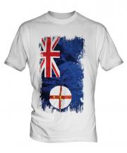New South Wales Grunge Flag Mens T-Shirt