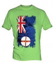 New South Wales Grunge Flag Mens T-Shirt