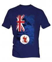 Tasmania Grunge Flag Mens T-Shirt