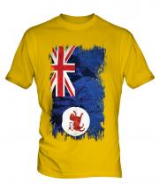 Tasmania Grunge Flag Mens T-Shirt