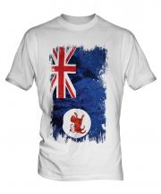 Tasmania Grunge Flag Mens T-Shirt