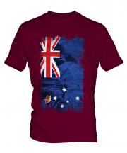 Victoria Grunge Flag Mens T-Shirt