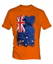 Victoria Grunge Flag Mens T-Shirt