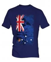 Victoria Grunge Flag Mens T-Shirt