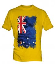Victoria Grunge Flag Mens T-Shirt