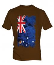 Victoria Grunge Flag Mens T-Shirt