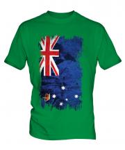 Victoria Grunge Flag Mens T-Shirt