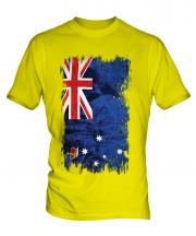 Victoria Grunge Flag Mens T-Shirt