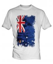 Victoria Grunge Flag Mens T-Shirt