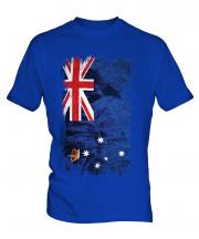 Victoria Grunge Flag Mens T-Shirt