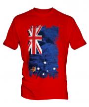 Victoria Grunge Flag Mens T-Shirt