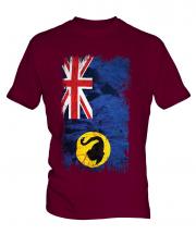 Western Australia Grunge Flag Mens T-Shirt