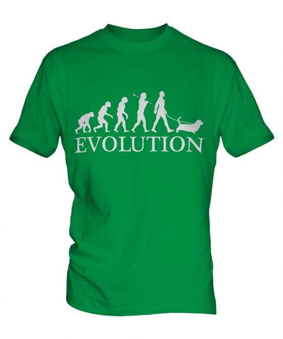 Basset Hound Evolution Mens T-Shirt