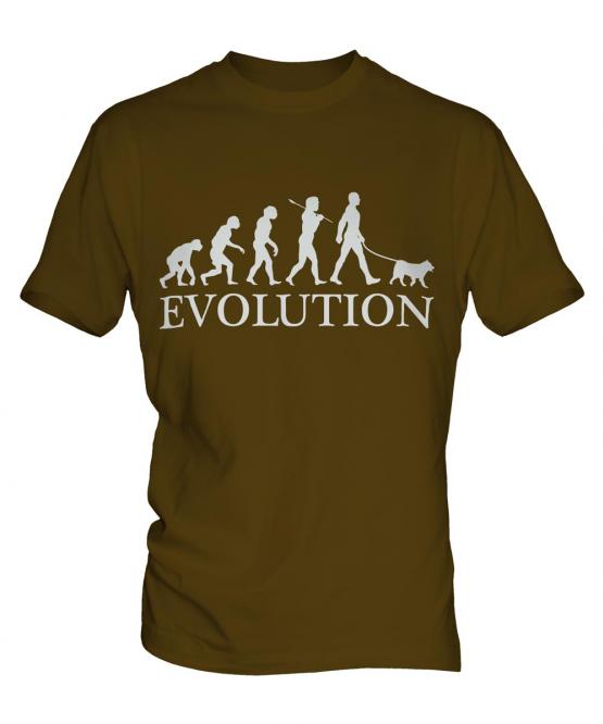 Norwegian Elkhound Evolution Mens T-Shirt