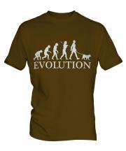 Norwegian Elkhound Evolution Mens T-Shirt