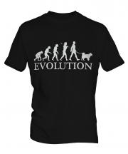 Siberian Husky Evolution Mens T-Shirt