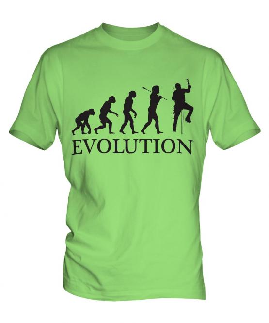 Ice Climber Evolution Mens T-Shirt