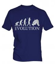 Ice Hockey Goalkeeper Evolution Mens T-Shirt