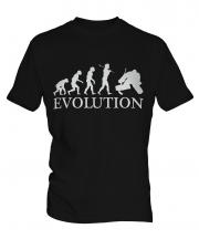 Ice Hockey Goalkeeper Evolution Mens T-Shirt
