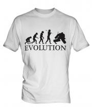 Ice Hockey Goalkeeper Evolution Mens T-Shirt