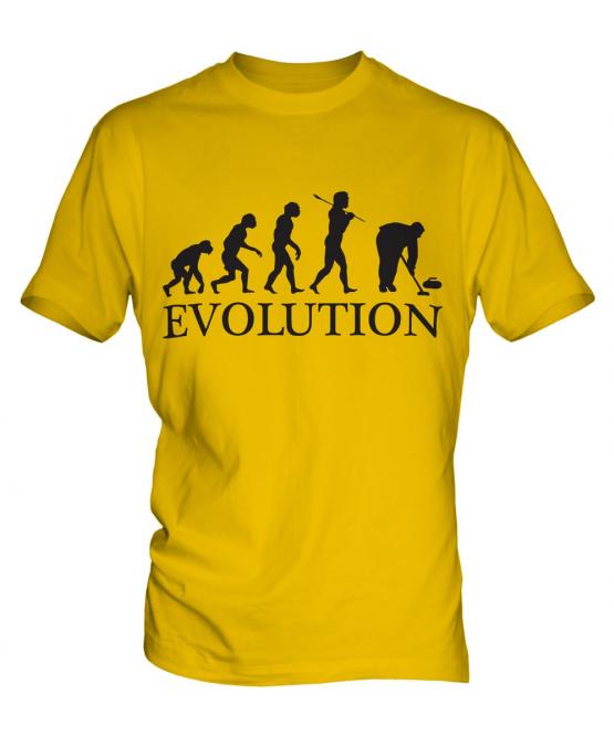 Curling Evolution Mens T-Shirt