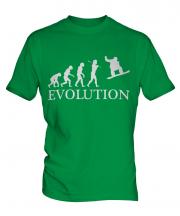 Snowboarder Evolution Mens T-Shirt