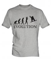 Snowboarder Evolution Mens T-Shirt