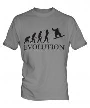 Snowboarder Evolution Mens T-Shirt