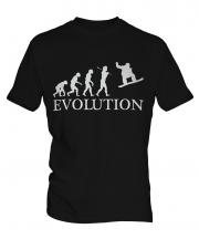Snowboarder Evolution Mens T-Shirt