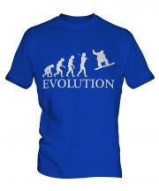 Snowboarder Evolution Mens T-Shirt